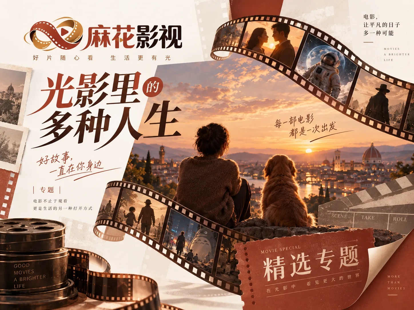在线追剧与影视分类视觉图